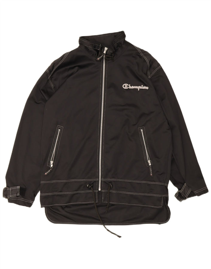 Champion Herren-Trainingsanzugoberteil mit Grafik, Mittelschwarzes Polyester