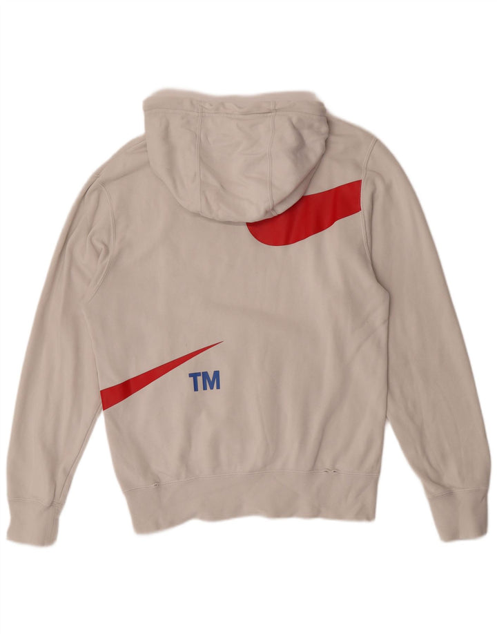 Nike Herren-Kapuzenpullover mit Grafik, Größe S, weiße Baumwolle