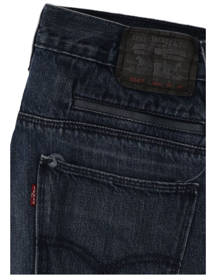 LEVI'S Mädchen 514 Straight Jeans 15–16 Jahre W28 L28 Blaue Baumwolle