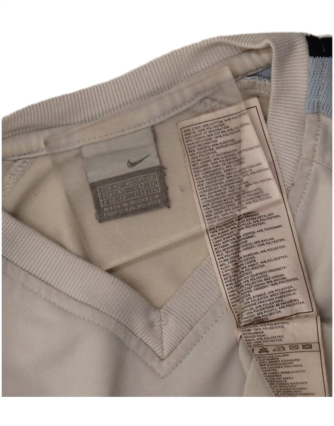 NIKE Herren T-Shirt Top XL Grau Colourblock Baumwolle