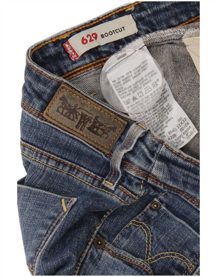 Levi's Damen 629 Bootcut Jeans W32 L32 Blaue Baumwolle