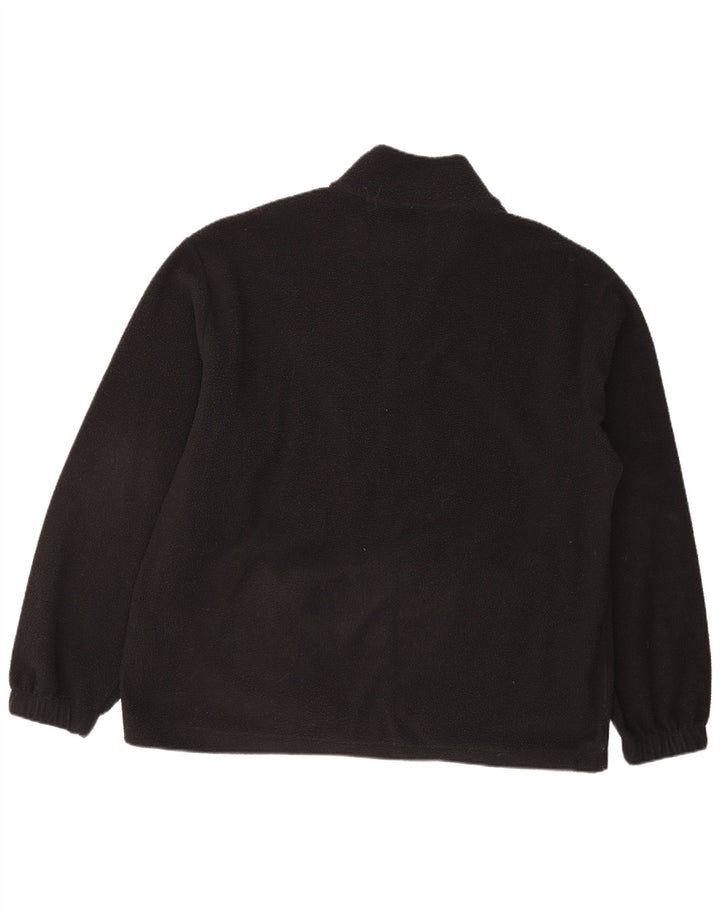 Champion Herren-Fleecepullover mit Reißverschluss, Größe L, Schwarz, Polyester