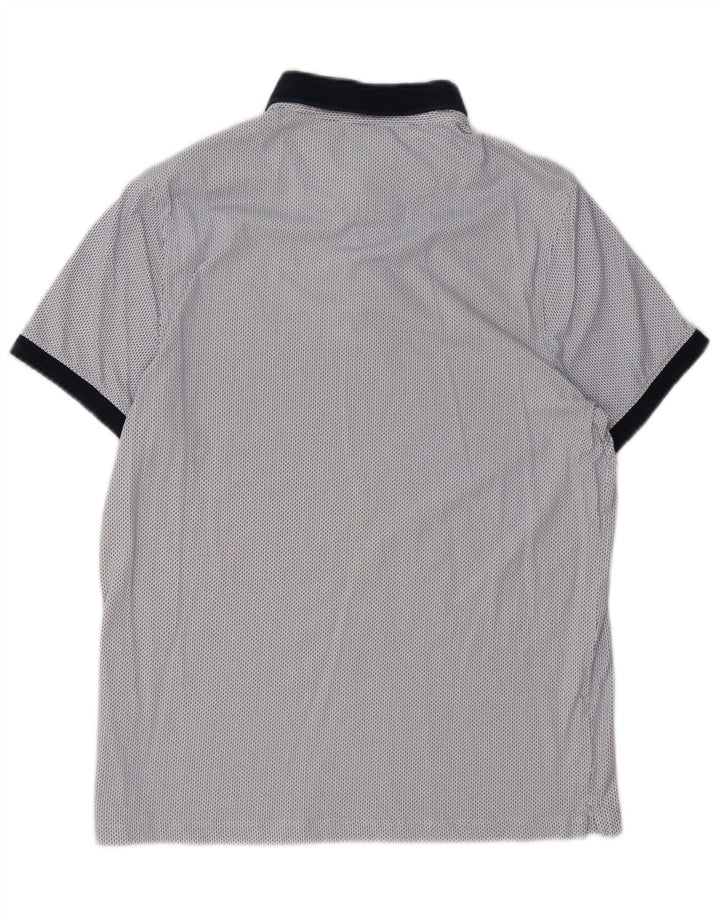 Michael Kors Herren-Poloshirt, klein, blau gepunktete Baumwolle