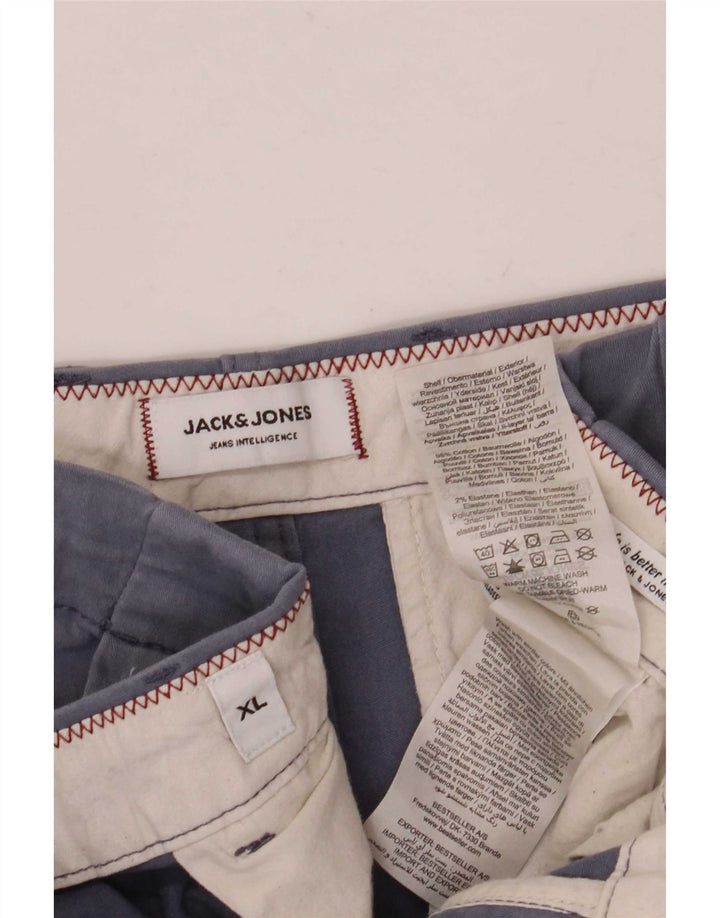 Jack & Jones Herren Regular Chino Shorts XL W38 Blaue Baumwolle