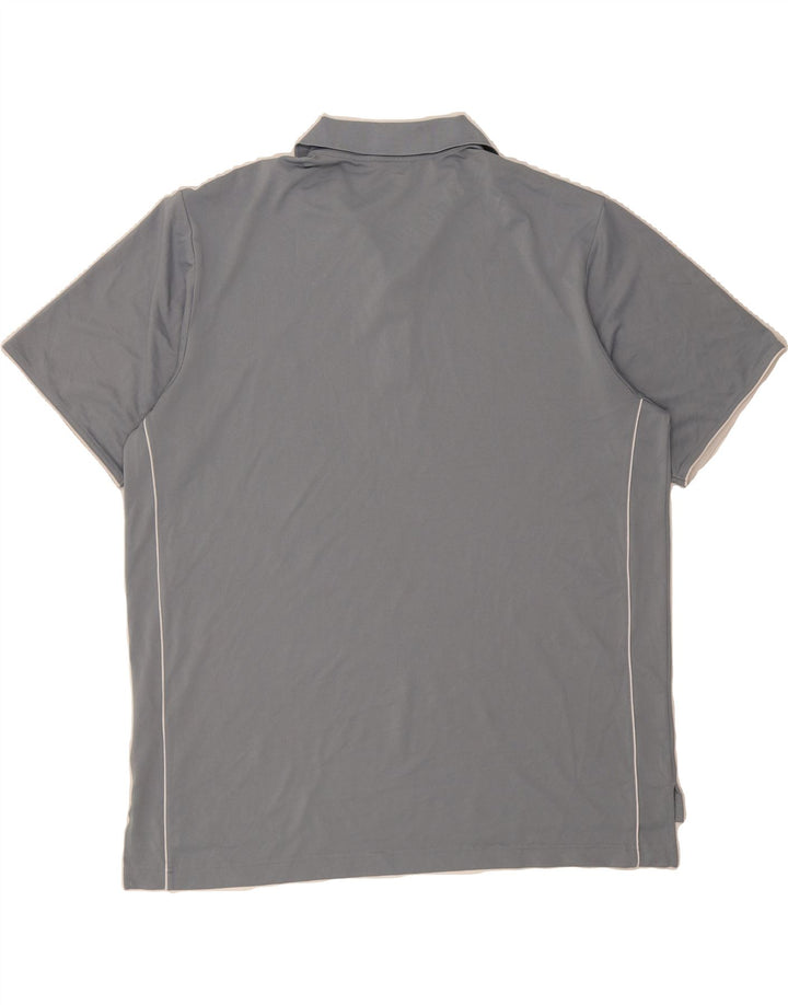 ADIDAS Mens Polo Shirt 2XL Grey Polyester Vintage Adidas and Second-Hand Adidas from Messina Hembry 