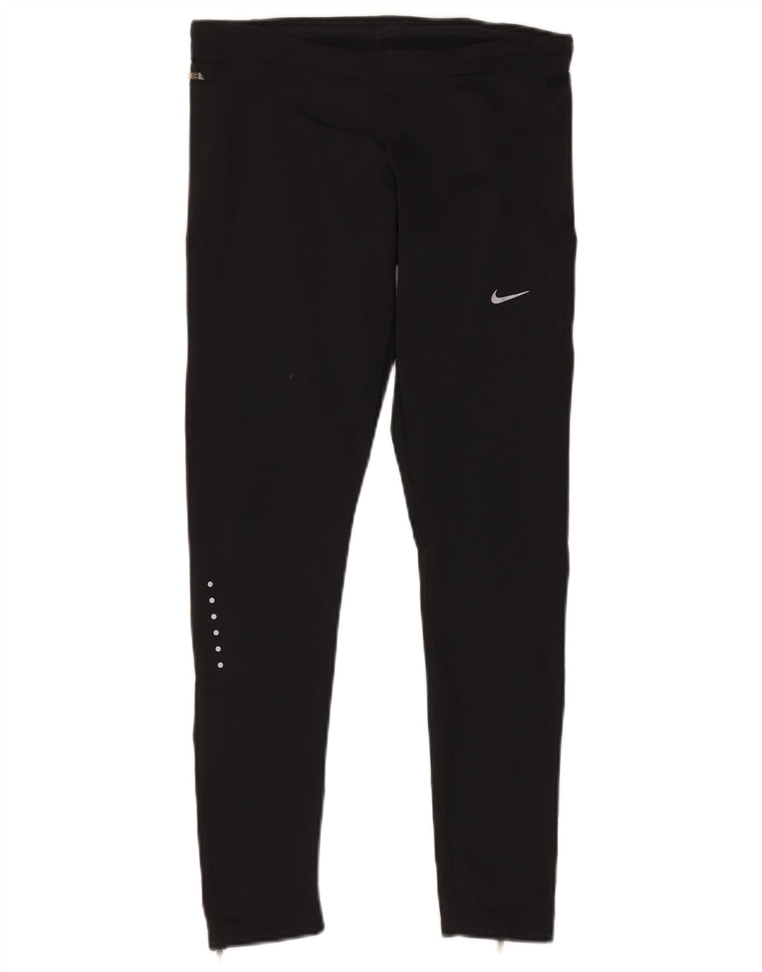Nike Damen Leggings UK 14 Medium Schwarz Polyester Sport