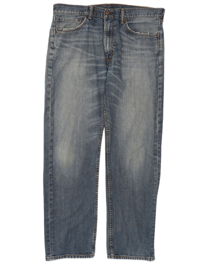 Levi's Herren 505 Straight Jeans W34 L32 Blaue Baumwolle