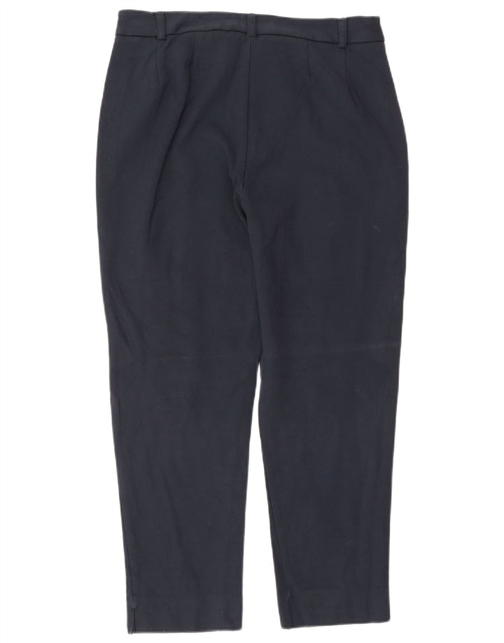 Marks & Spencer Damen-Hose mit kurzem Schnitt, UK 12, M, W30, L25, Marineblau