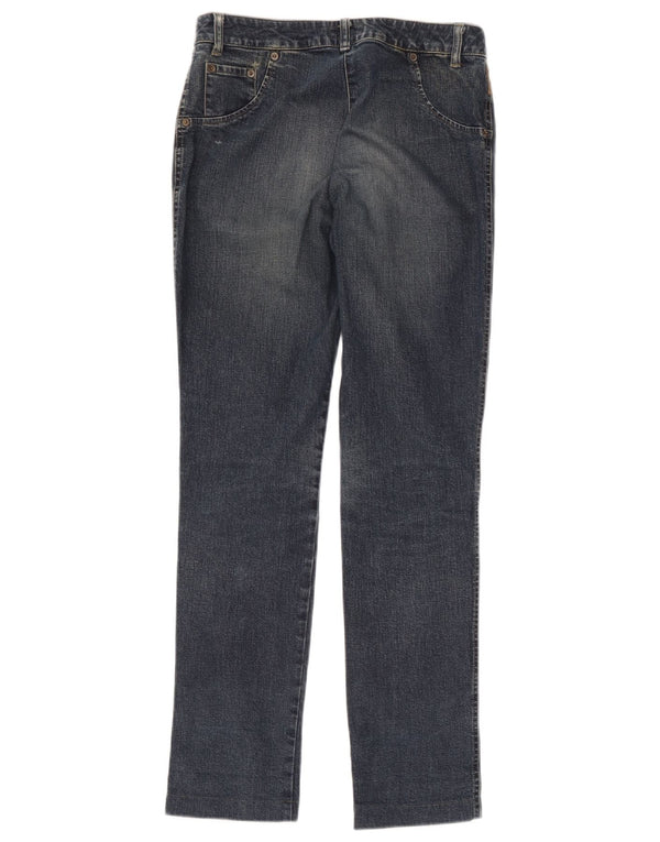 Armani Damen Slim Jeans UK 10 Small W28 L30 Blaue Baumwolle