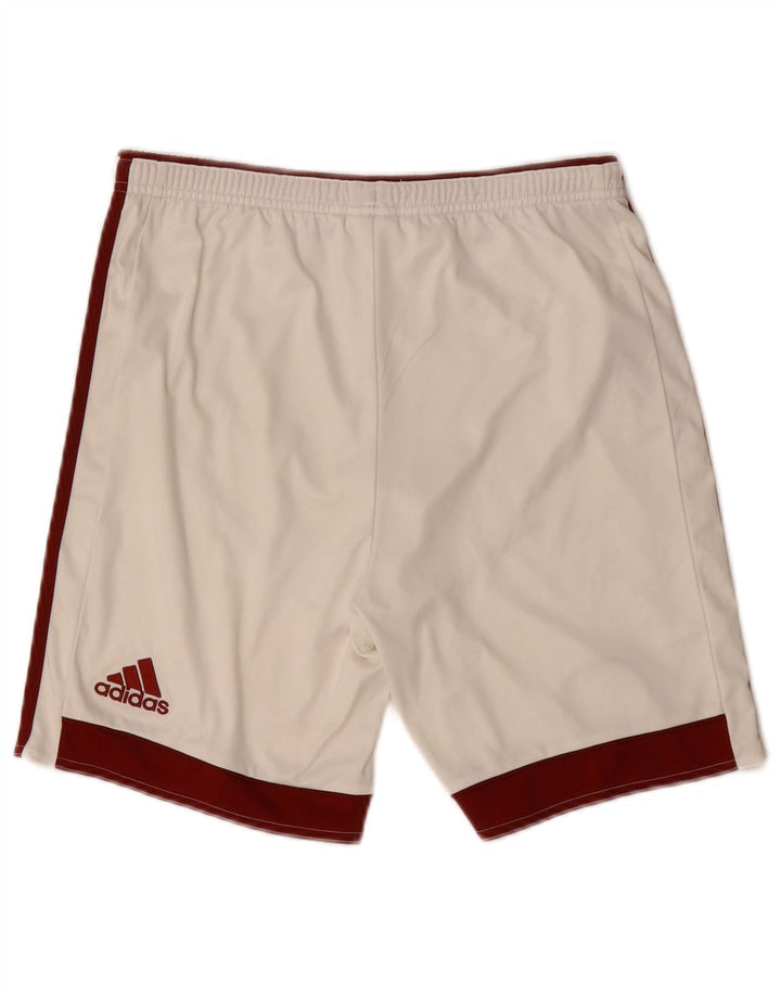 ADIDAS Boys Climacool Sport Shorts 13-14 Years  White Polyester