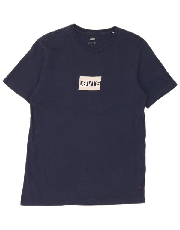 Levi's Herren-T-Shirt mit Grafik, mittlere marineblaue Baumwolle