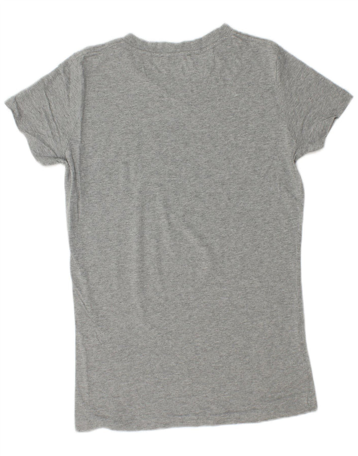 DIESEL Damen Grafik T-Shirt Top UK 14 Large Grau