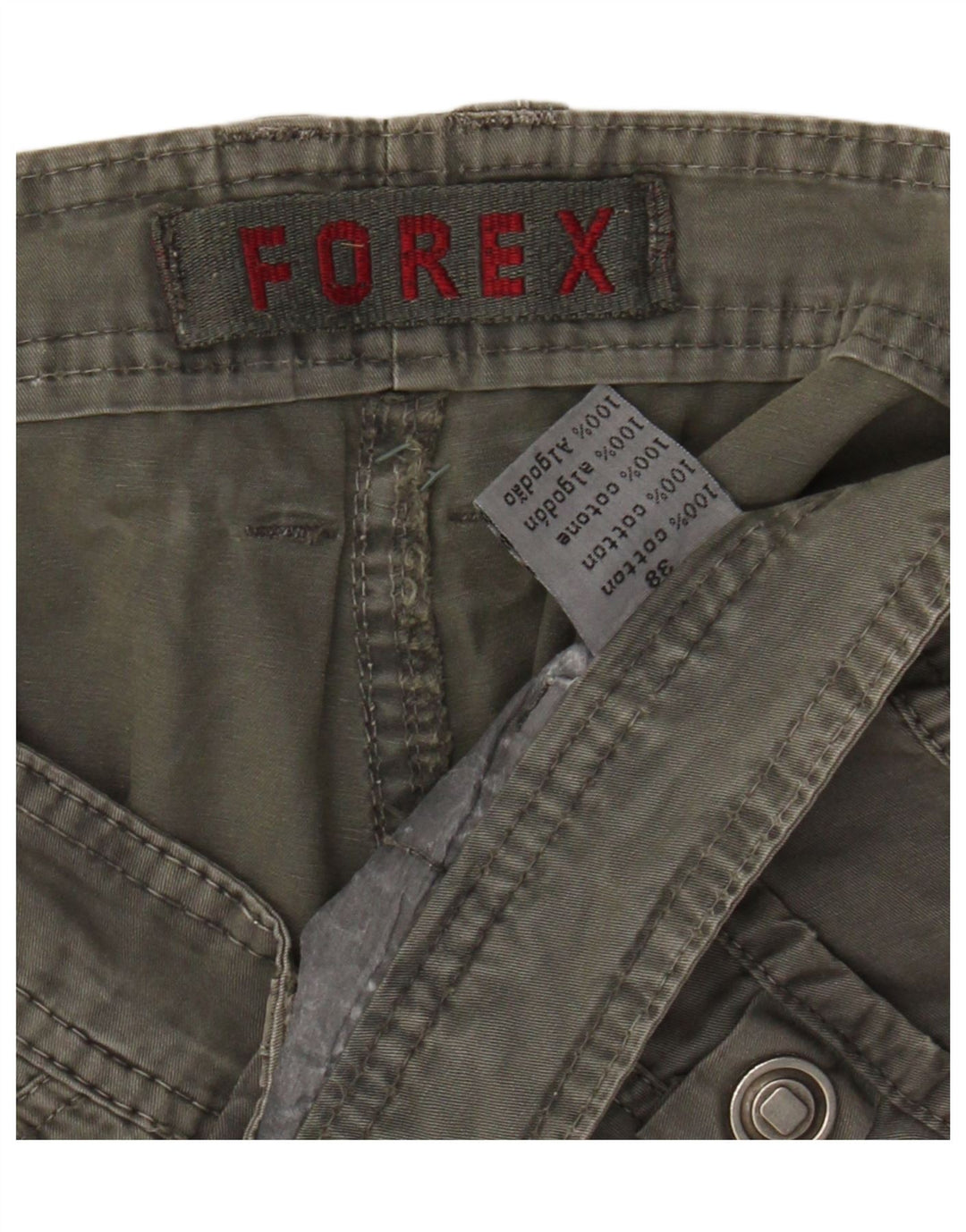 FOREX Herren Cargoshorts W38 XL Khaki Baumwolle