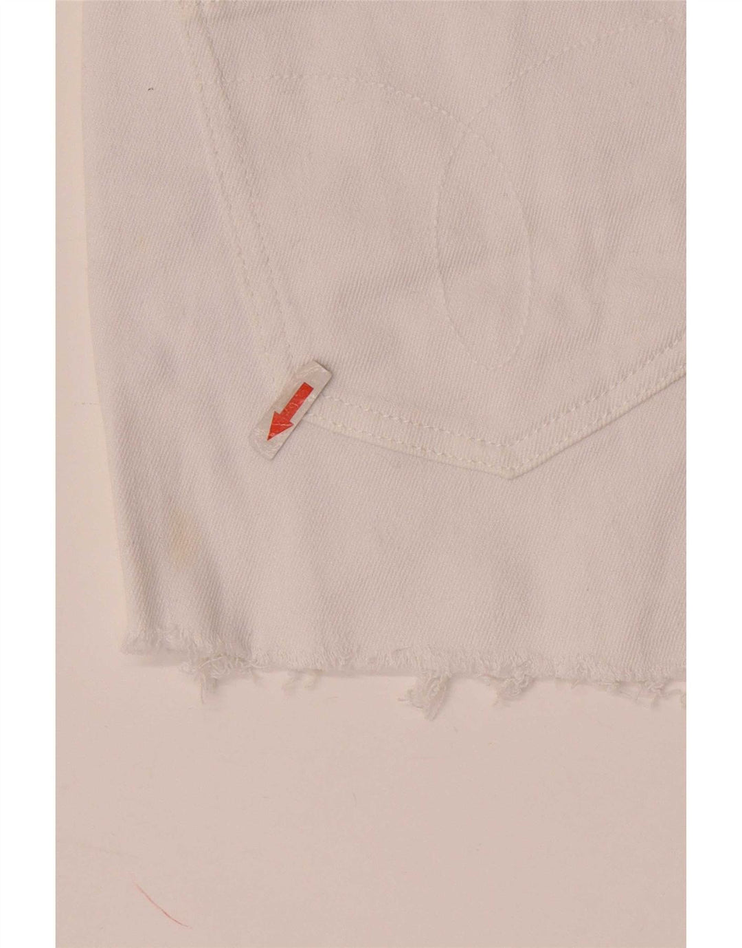 Calvin Klein Damen Jeansshorts W28 Mittelweiße Baumwolle