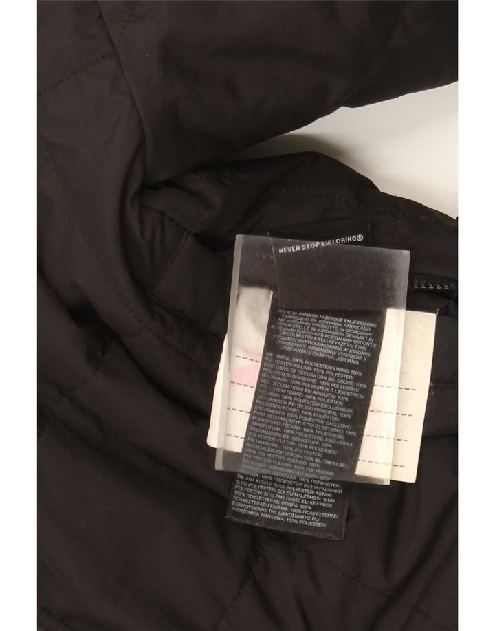 The North Face wendbare wattierte Jacke für Mädchen, 11–12 Jahre, Größe L, Schwarz