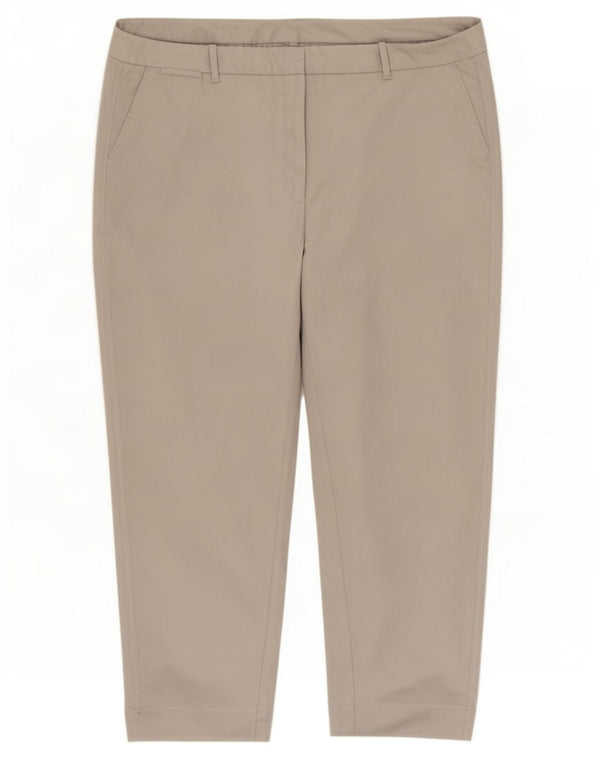 Marks & Spencer Damen Tapered Cropped-Hose UK 20 2XL W40 L26 Grau