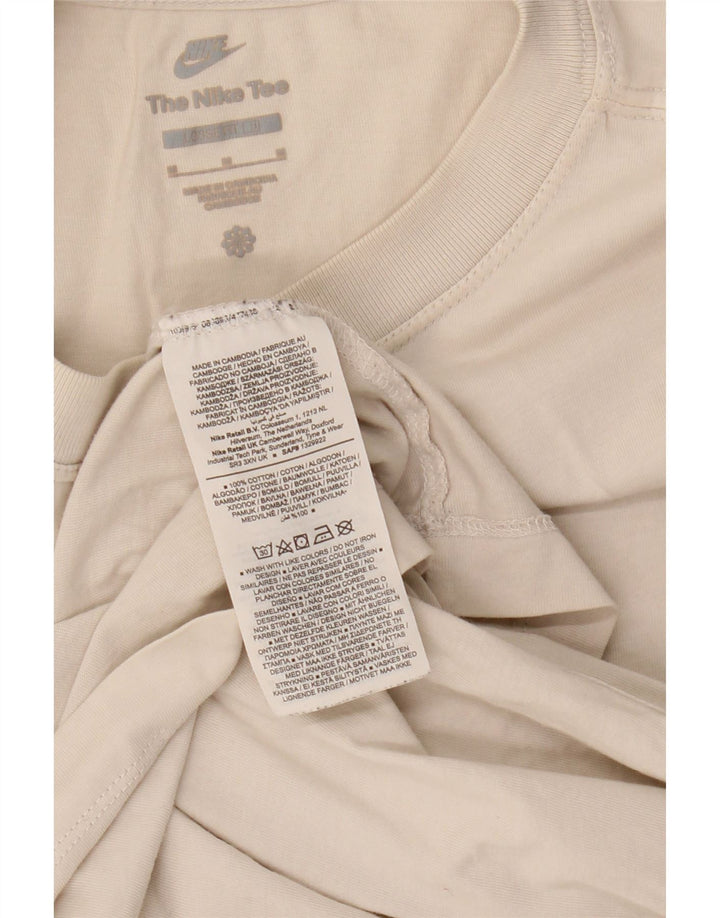 Nike Herren-T-Shirt mit lockerer Passform, mittelgroß, aus weißer Baumwolle