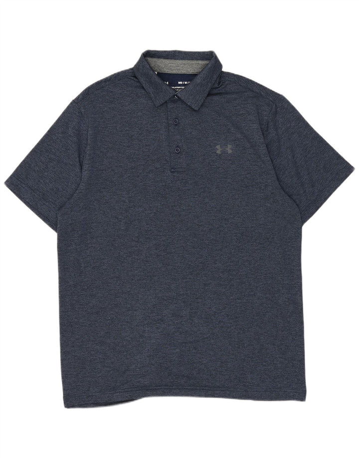 Under Armour Herren-Poloshirt aus mittelmarineblau meliertem Polyester