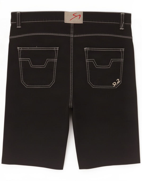 9.2 von Carlo Chionna Herren Bermudashorts IT 50 Large W36 Schwarz Baumwolle