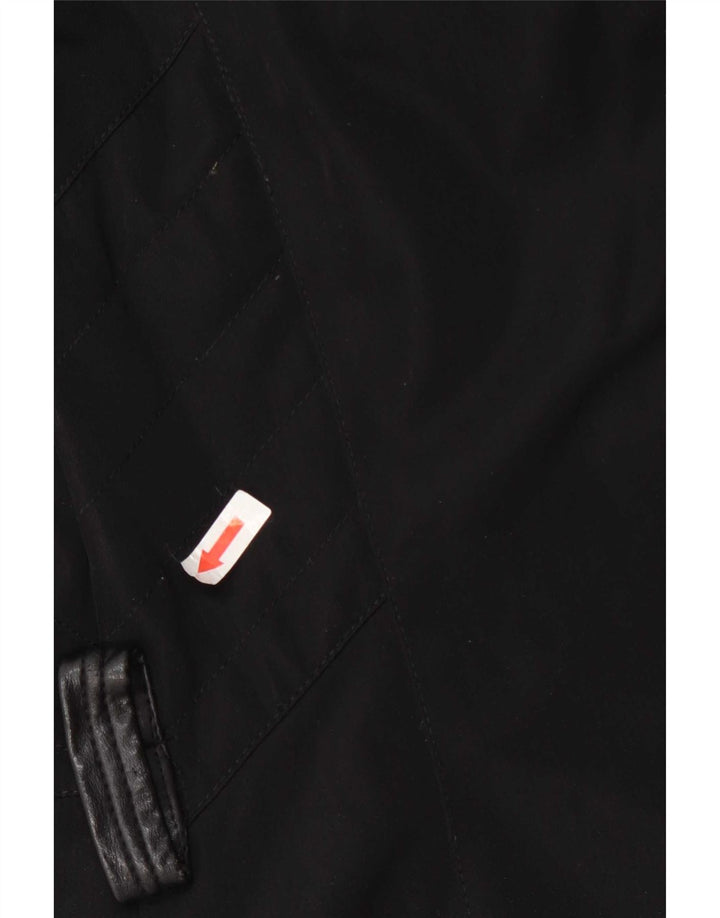 PEUTEREY Damen gepolsterte Parkajacke IT 44 Mittelschwarze Wolle