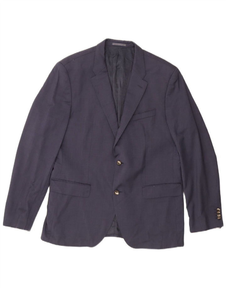 Tommy Hilfiger Herren Maßgeschneiderte 2-Knopf-Blazerjacke IT 54 2XL Marineblau