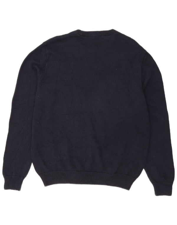 Chaps Herren-Pullover mit U-Boot-Ausschnitt, XL, marineblau, Baumwolle