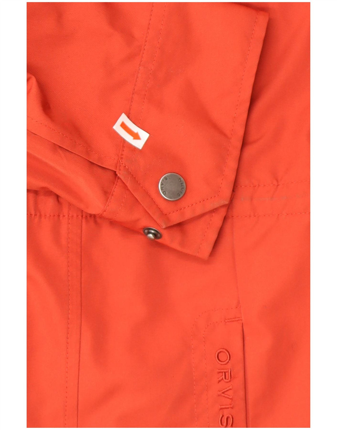 ORVIS Damen-Regenmantel mit Kapuze, UK 16, Größe L, Orange, Polyester