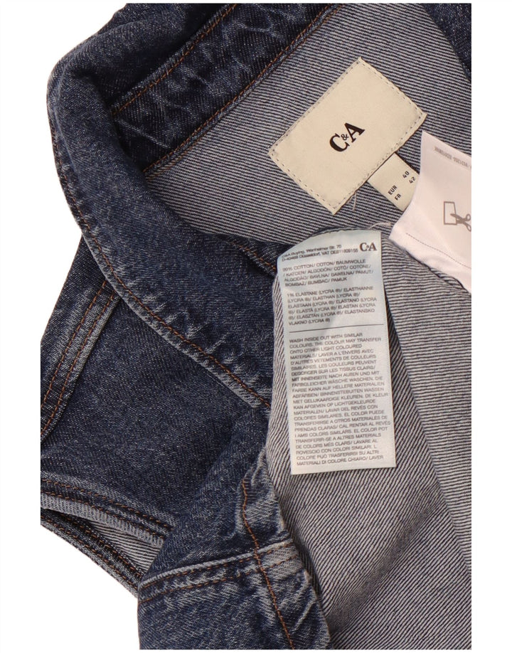 C & A Ärmelloses Jeanskleid für Damen, EU 40, mittelblaue Baumwolle