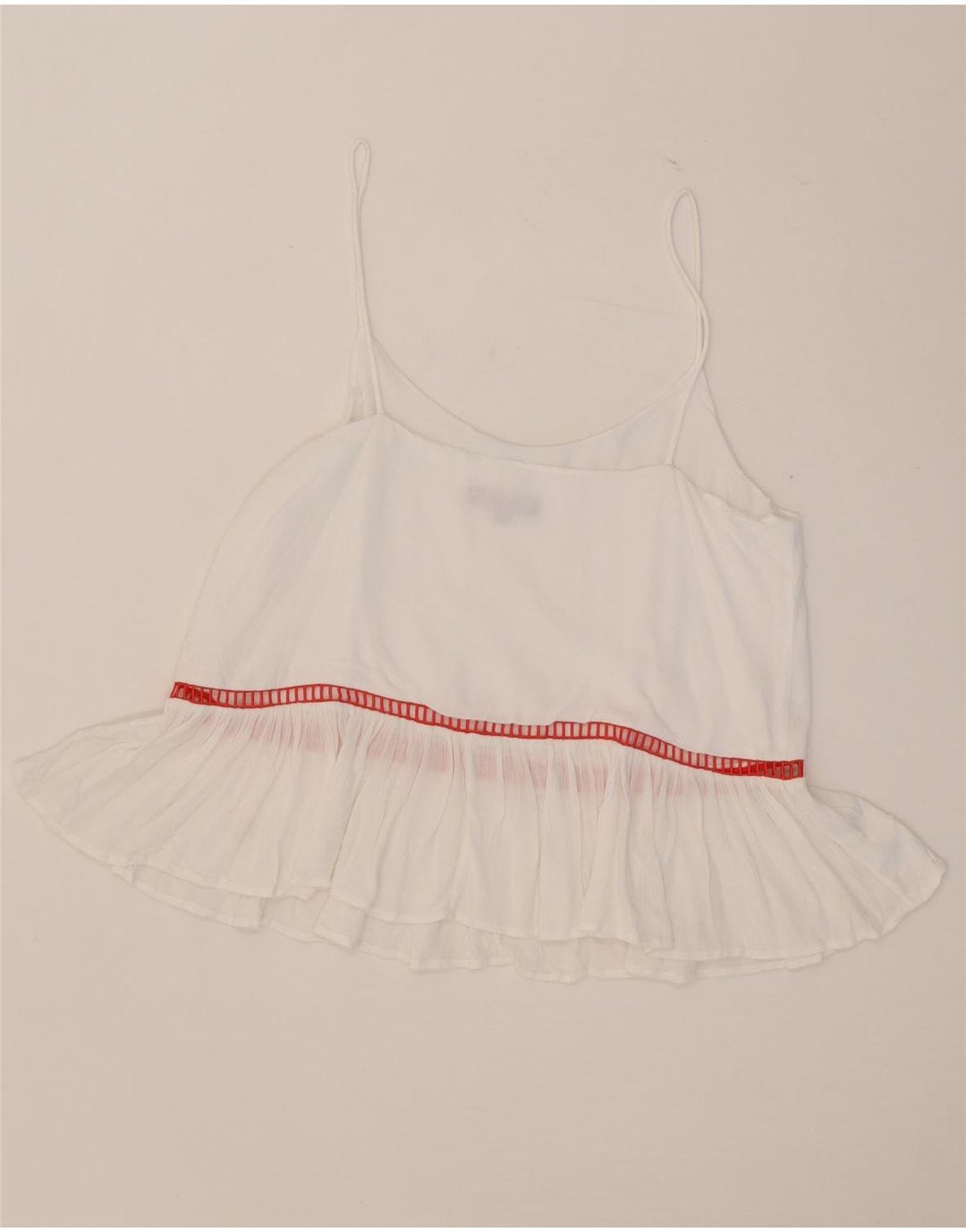 Tommy Hilfiger Damen Cami Top US 8 Medium Weiß gestreift
