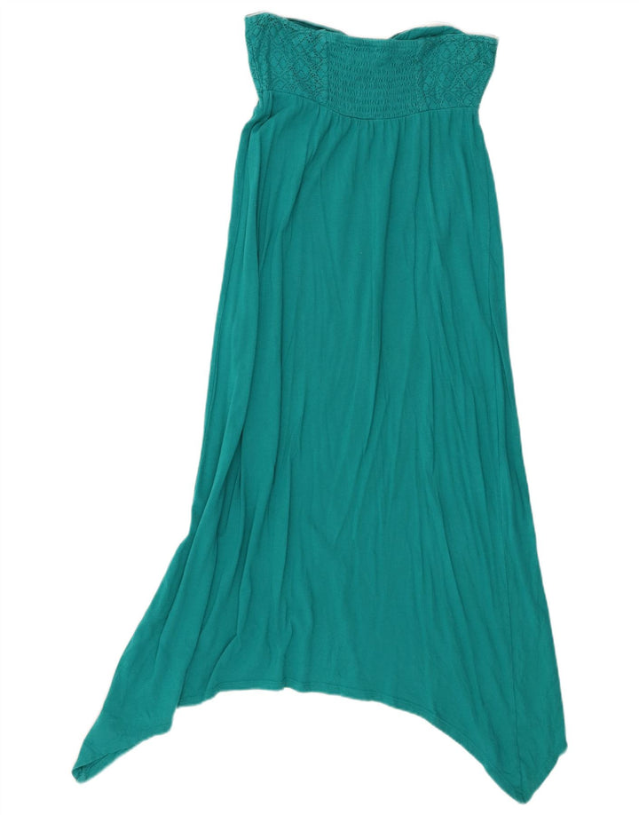 Roxy Damen Asymmetrisches trägerloses Kleid UK 10 Small Türkis