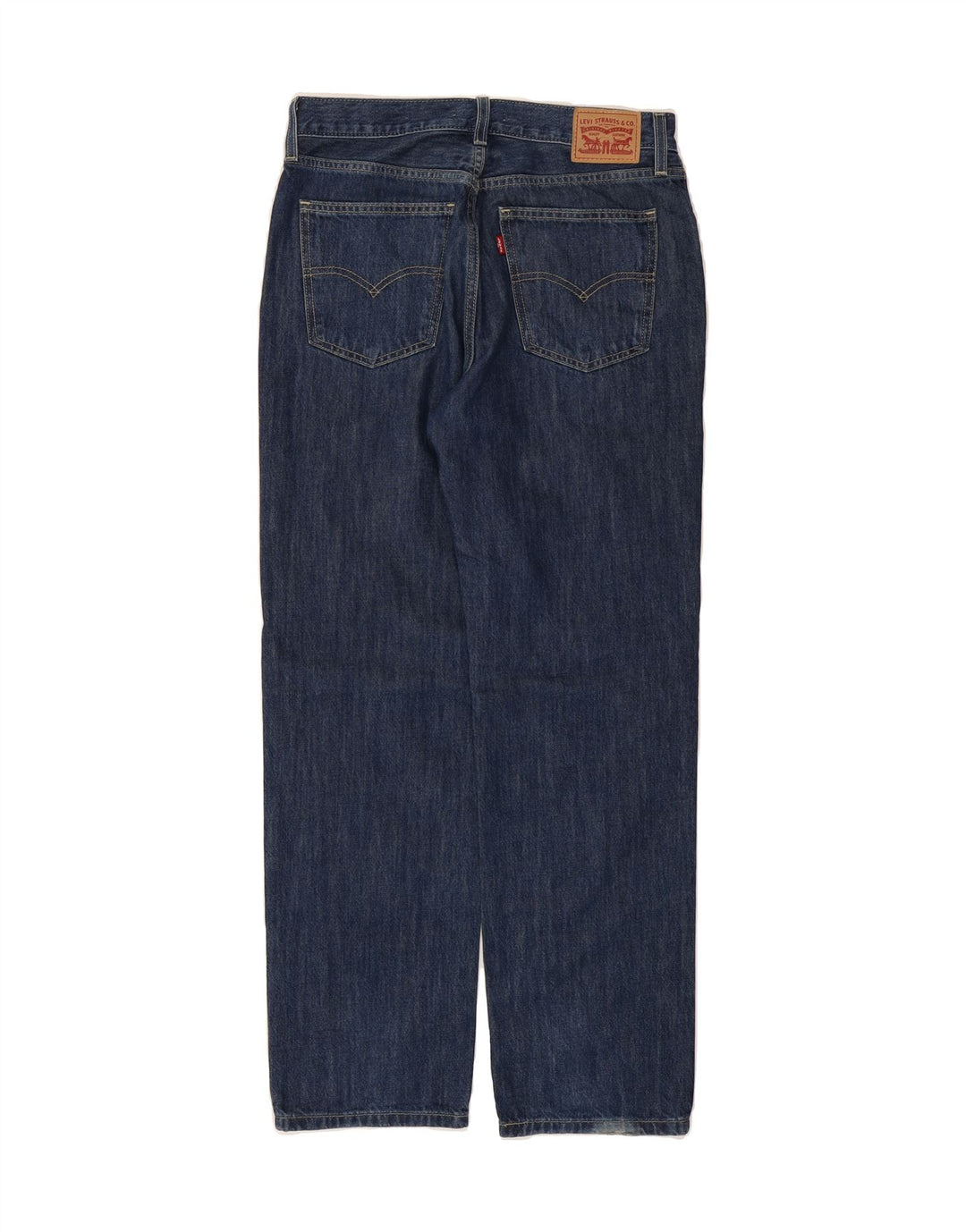 LEVI'S Womens Low Straight Jeans W28 L32 Navy Blue Cotton Vintage Levi's and Second-Hand Levi's from Messina Hembry 