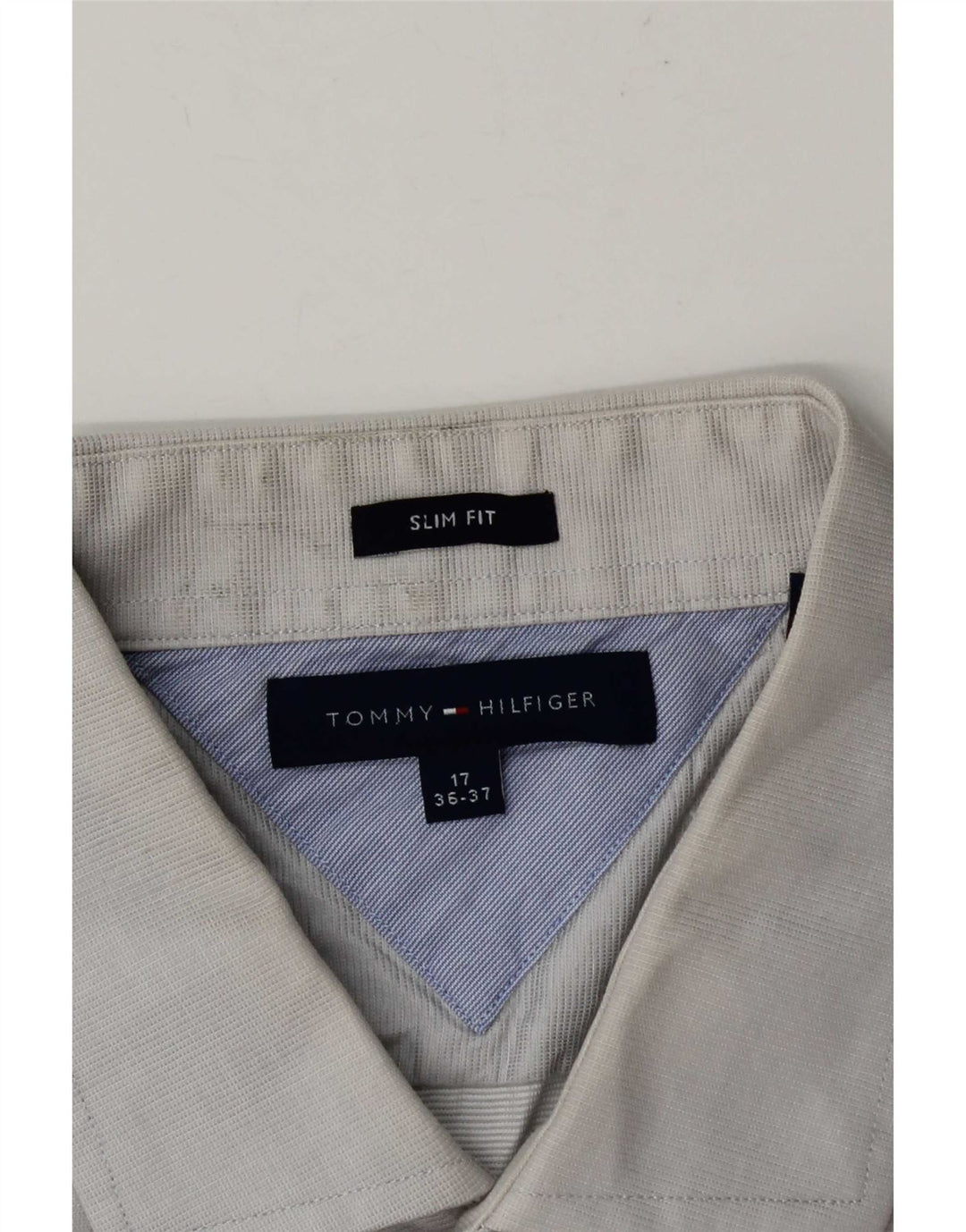 Tommy Hilfiger Herren Slim Fit Hemd Größe 17 XL Grau