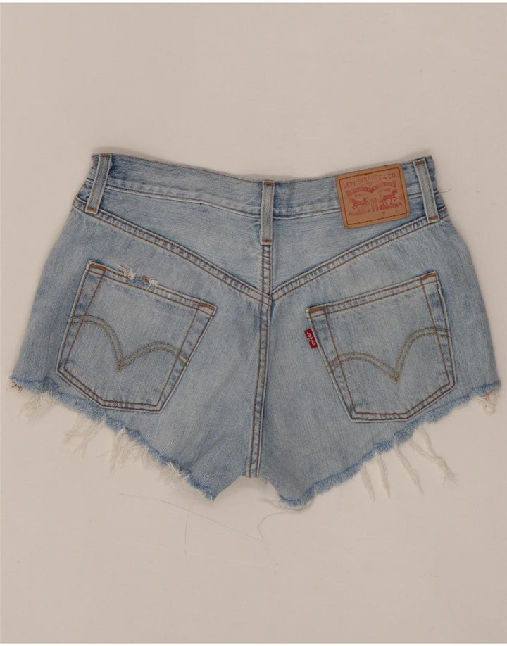 LEVI'S Damen Jeansshorts W25 XS Blaue Baumwolle