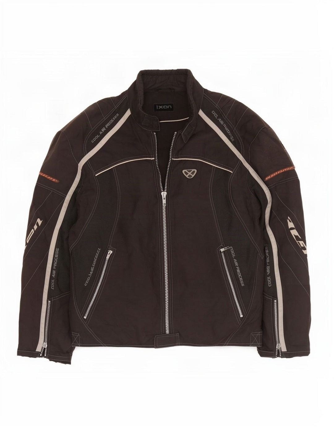Ixon Herren Motorrad Graphic Racer Jacke UK 38 Mittelschwarzes Polyester
