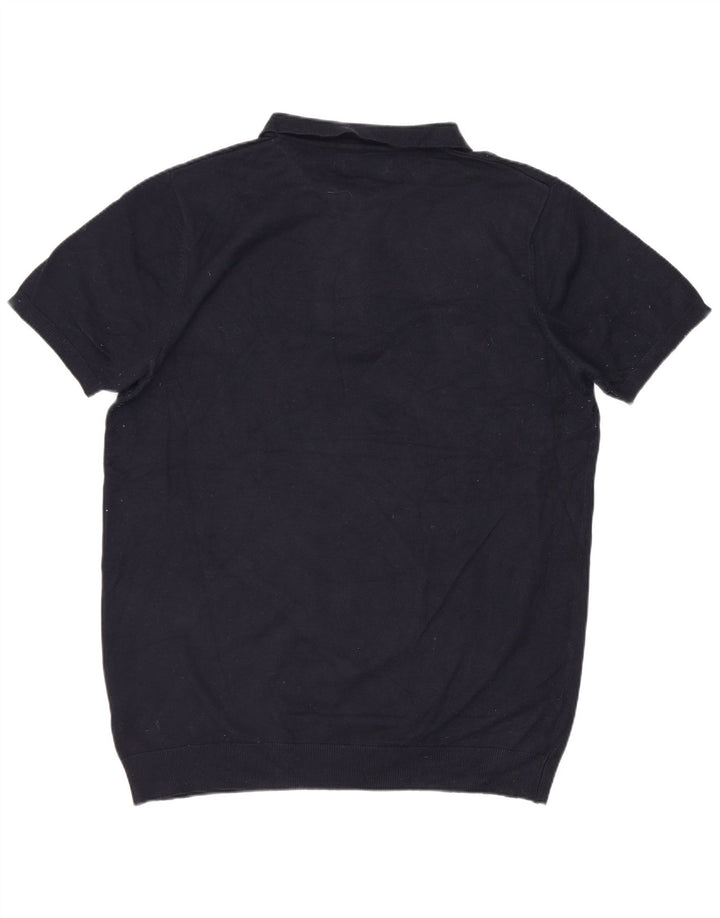 French Connection Herren-Poloshirt, groß, Marineblau, Viskose