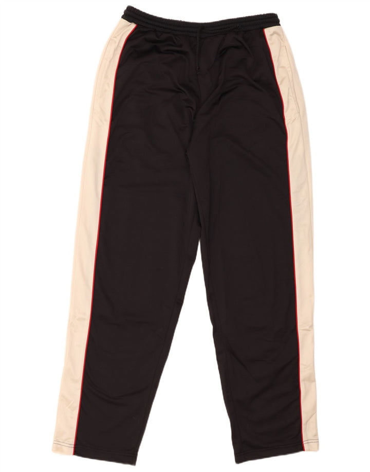 Identische Herren-Trainingshose, groß, schwarzes Colourblock-Polyester