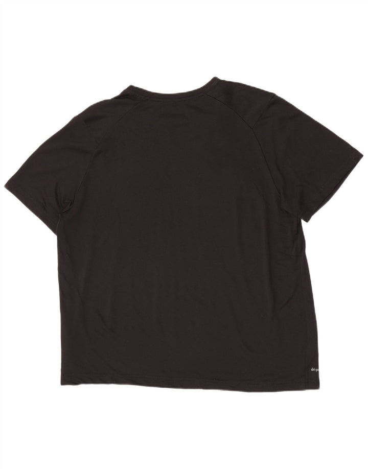 Russell Athletic Herren Dri-Power T-Shirt Top UK 38/40 Medium Schwarz Polyester