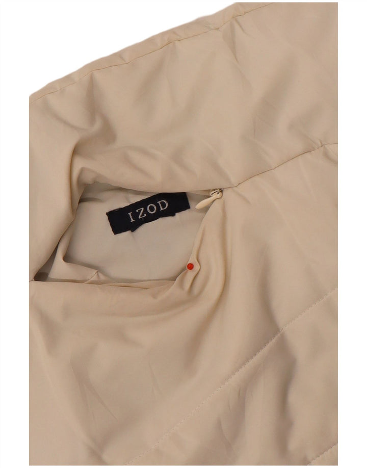 Izod Damen wendbare wattierte Weste UK 12 Mittelweiß