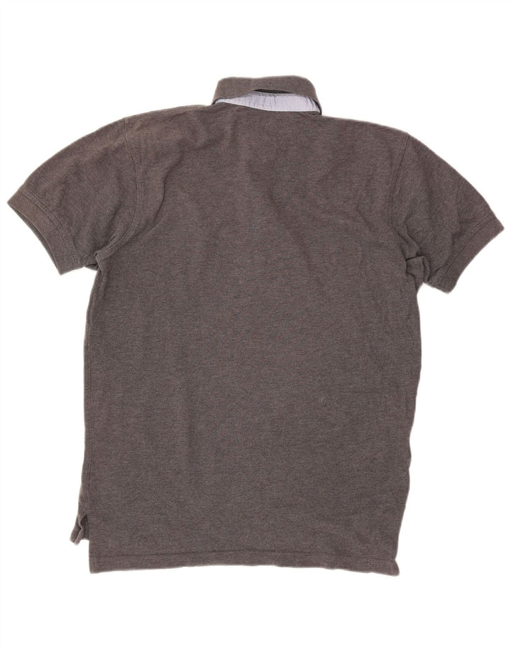 Tommy Hilfiger Herren-Poloshirt, kleine graue Baumwolle