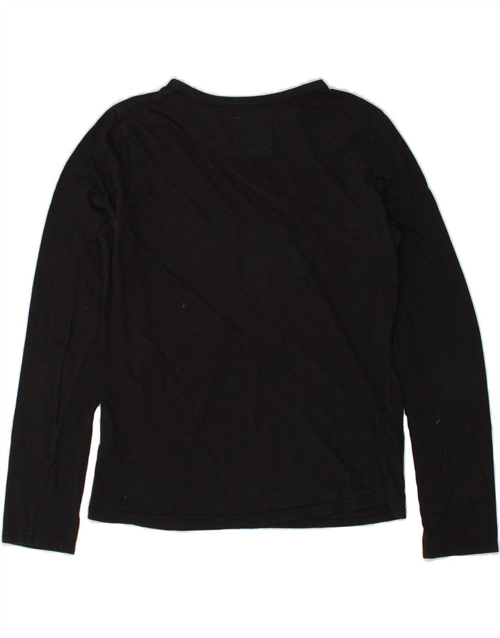 LEVI'S Girls Graphic Top Long Sleeve 15-16 Years Black Cotton | Vintage Levi's | Thrift | Second-Hand Levi's | Used Clothing | Messina Hembry 