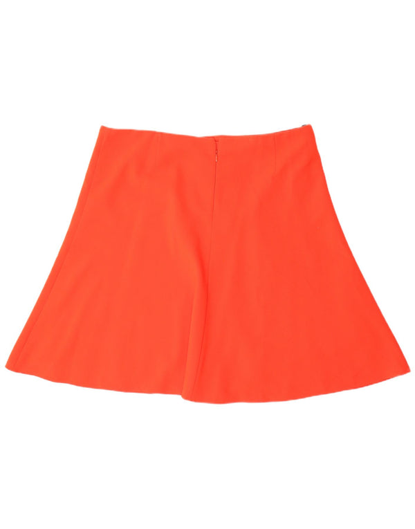 Marks & Spencer Damen A-Linienrock UK 18 XL W38 Orange Viskose