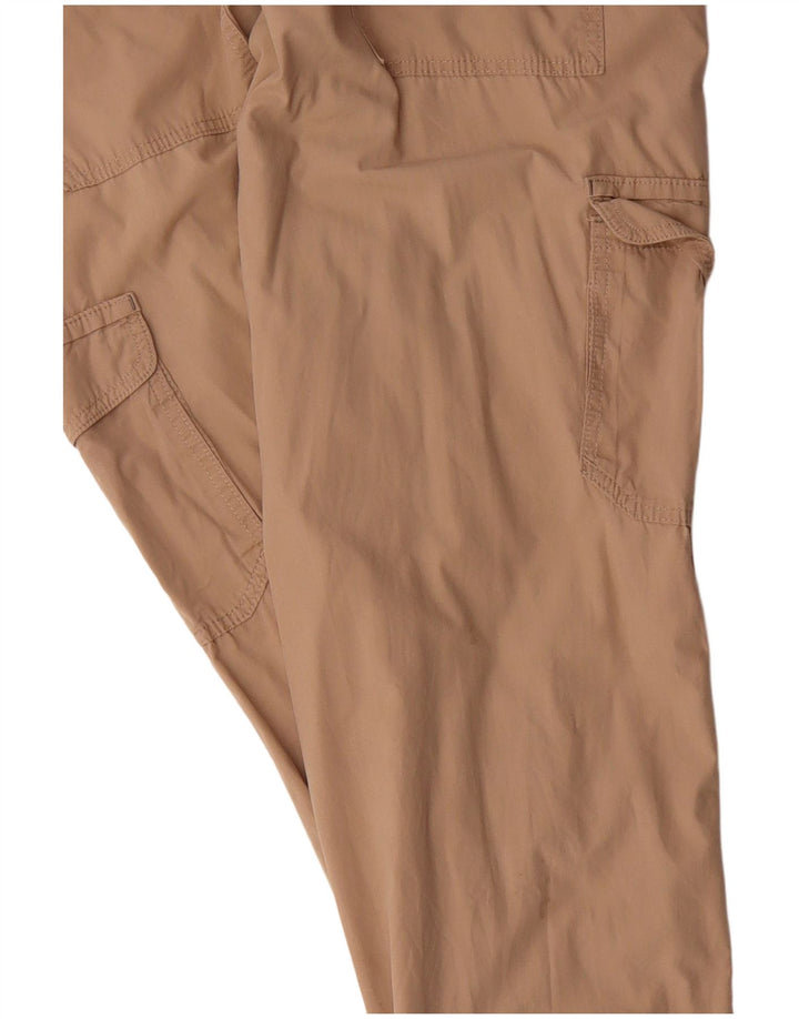MARKS & SPENCER Mens Blue Harbour Straight Cargo Trousers W40 L31 Beige