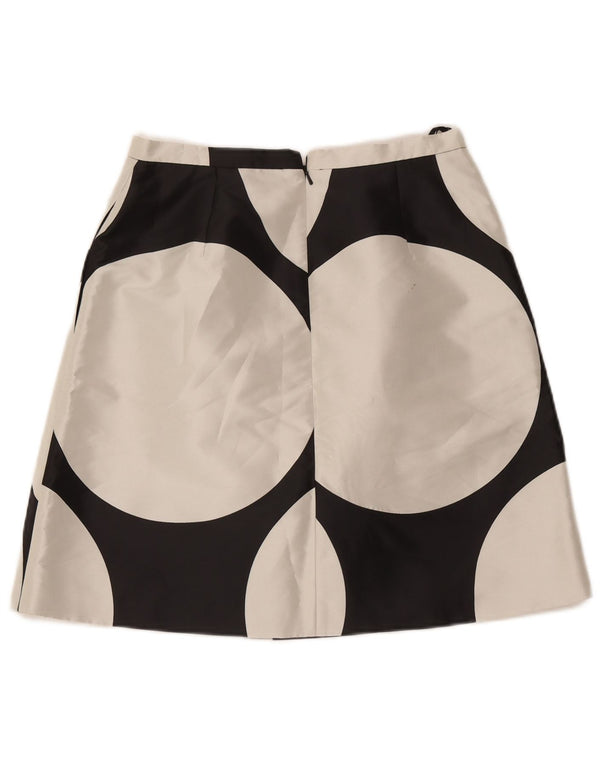 Coast Damen A-Linien-Rock UK 12 Medium W30 Schwarz Geometrisch