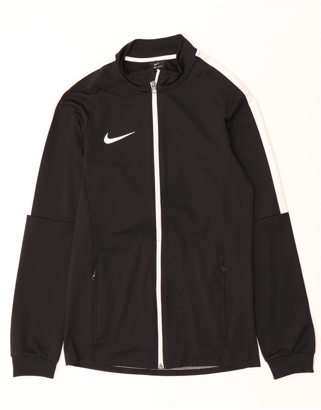 Nike Herren-Trainingsanzugoberteil, Jacke, Größe S, Schwarz, Farbblock-Polyester, Sport