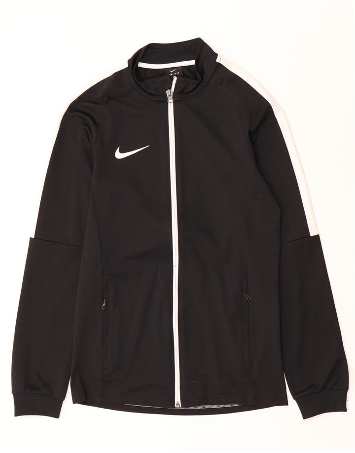 Nike Herren-Trainingsanzugoberteil, Jacke, Größe S, Schwarz, Farbblock-Polyester, Sport