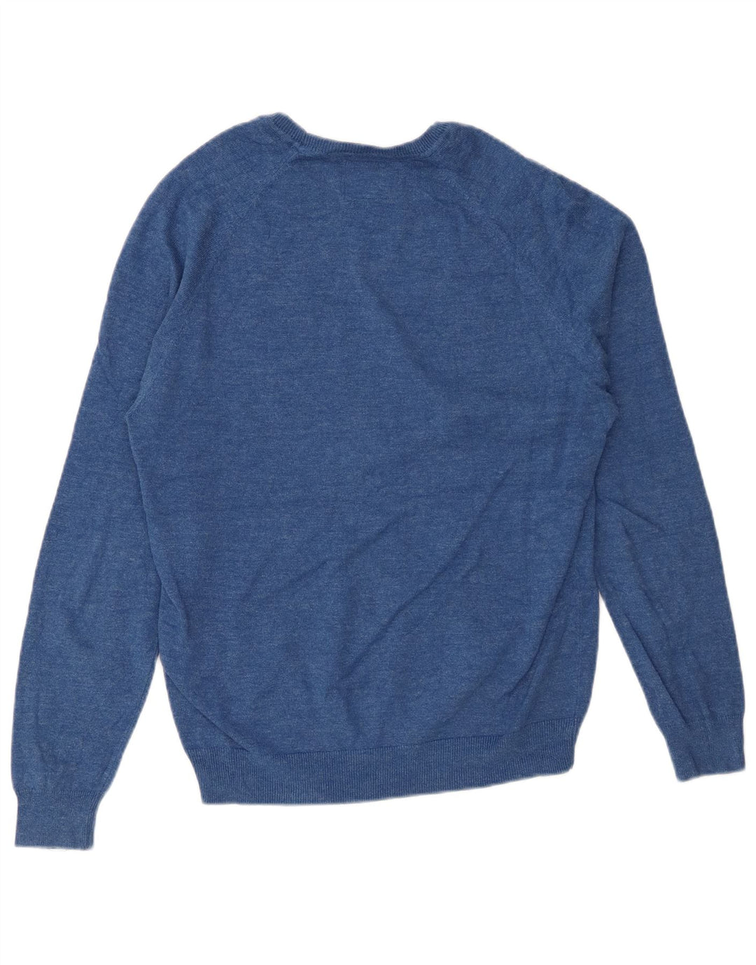 SUPERDRY Herren-Pullover mit U-Boot-Ausschnitt, mittelblaue Baumwolle