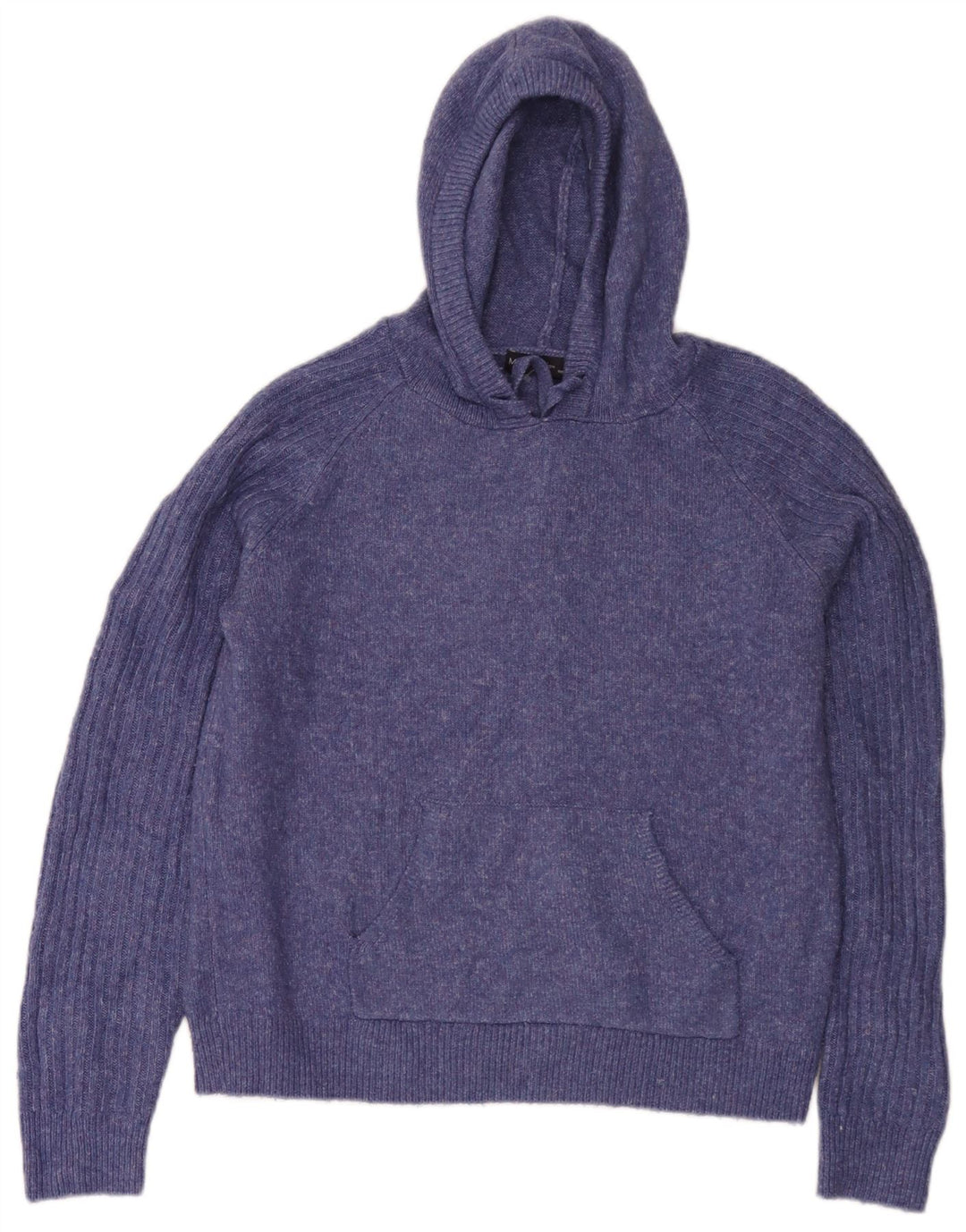 Marks & Spencer Damen Kapuzenpullover UK 14 Mittelblau meliert