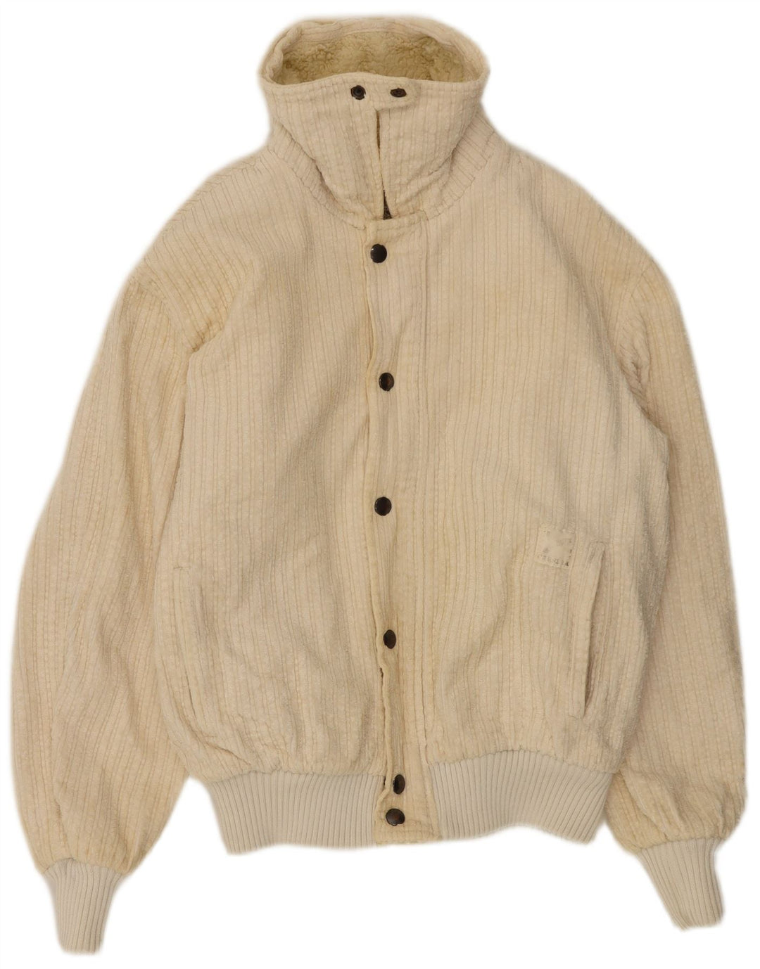 Carrera Herren Loose Fit Fleecejacke IT 46 Small Beige Polyester