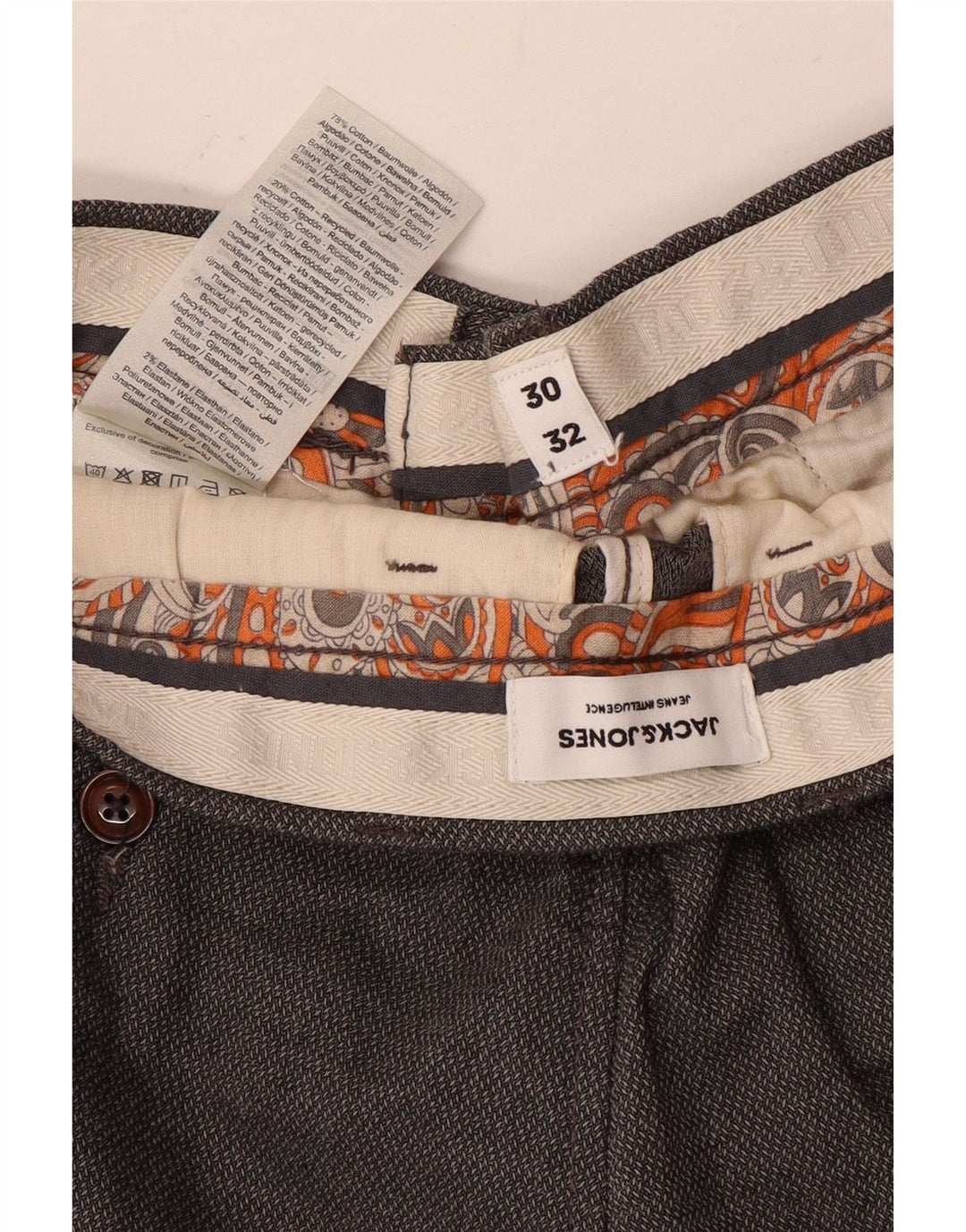 Jack & Jones Slim Chino-Hose für Herren, W30, L32, Grau