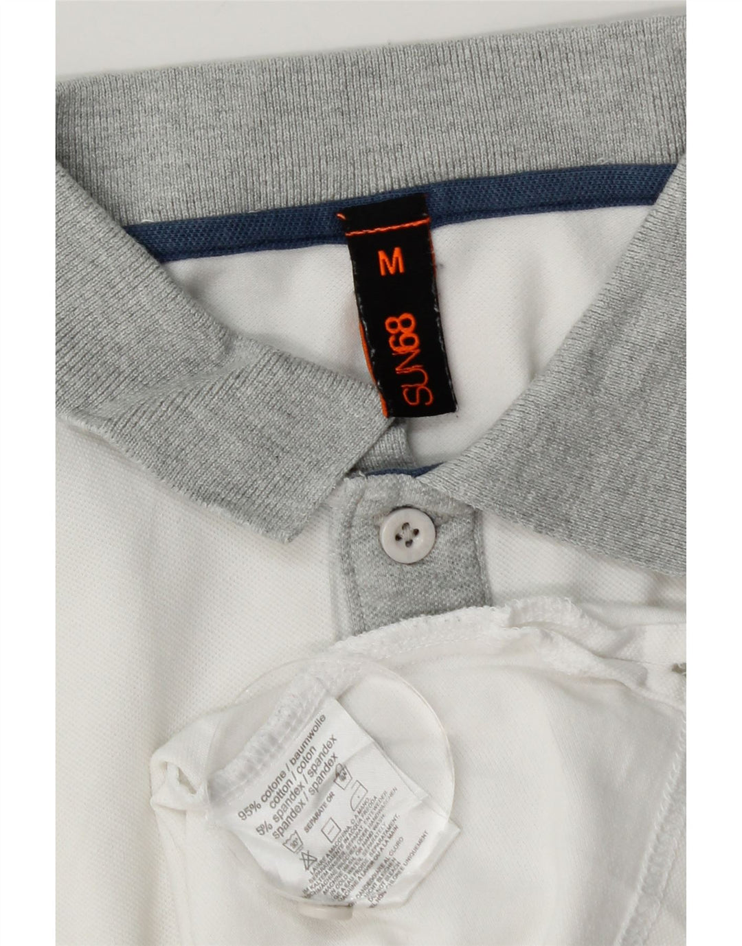Sun68 Rugby-Poloshirt für Jungen, 13–14 Jahre, mittelweiße Baumwolle